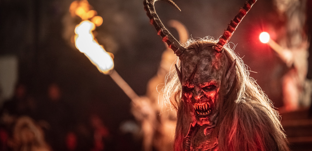 Krampus. Christmas devils. Flames. Fire. Waiting for San Nicolò by Nicola Simeoni